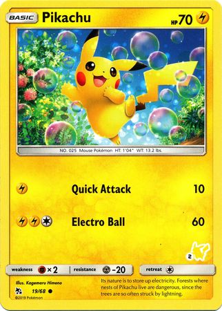 Pikachu (19/68) (Pikachu Stamp #2) [Battle Academy 2020] | Exor Games New Glasgow