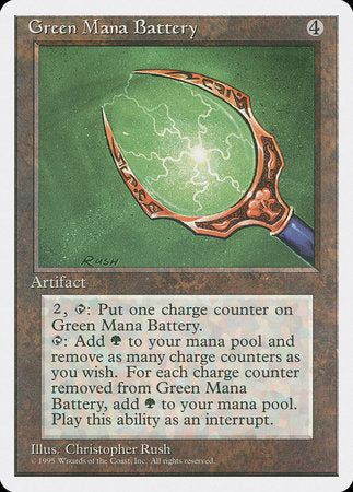 Green Mana Battery [Fourth Edition] | Exor Games New Glasgow