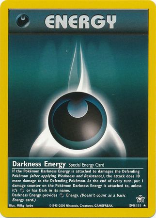 Darkness Energy (104/111) [Neo Genesis Unlimited] | Exor Games New Glasgow