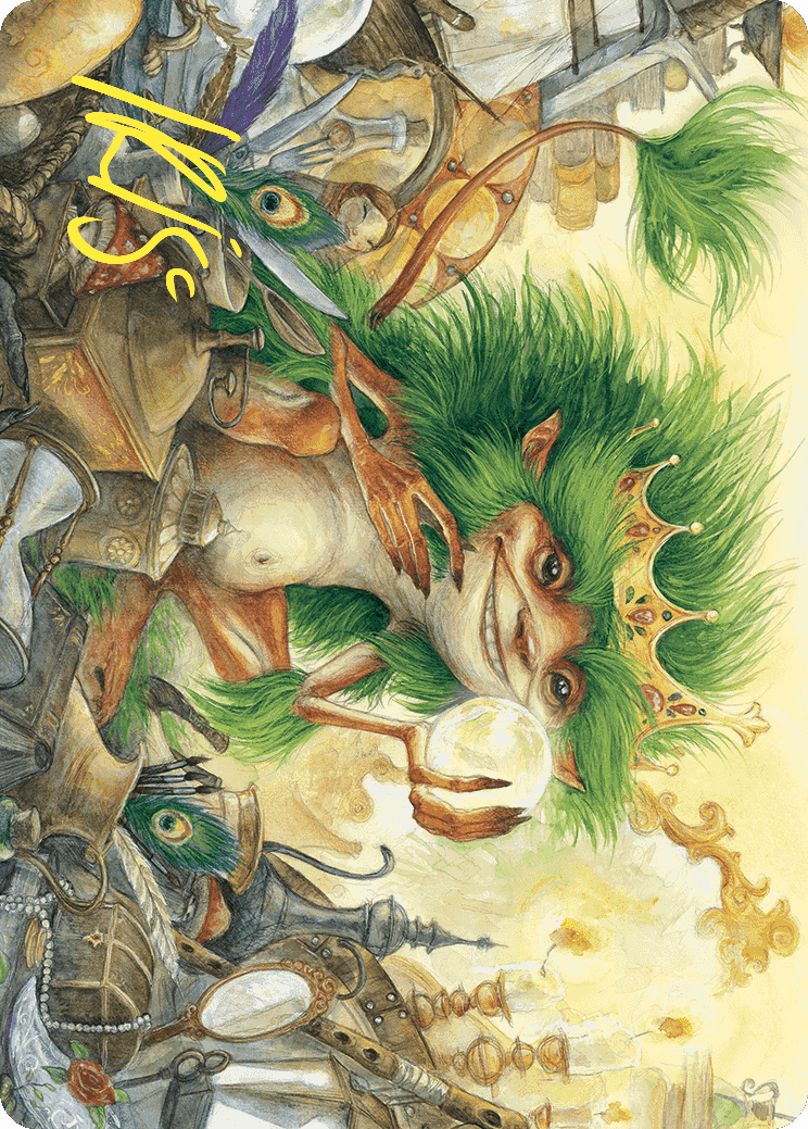 Knickknack Ouphe Art Card (Gold-Stamped Signature) [Wilds of Eldraine Art Series] | Exor Games New Glasgow
