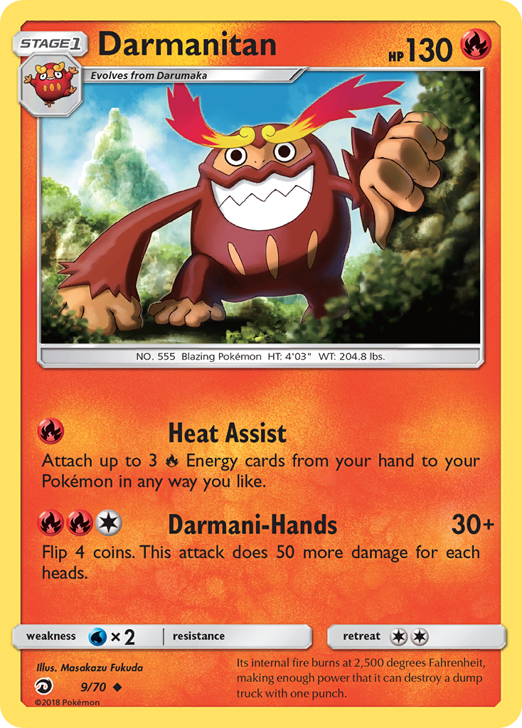 Darmanitan (9/70) [Sun & Moon: Dragon Majesty] | Exor Games New Glasgow