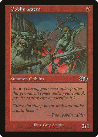 Goblin Patrol [Urza's Saga] | Exor Games New Glasgow