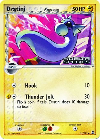 Dratini (65/113) (Delta Species) (Stamped) [EX: Delta Species] | Exor Games New Glasgow