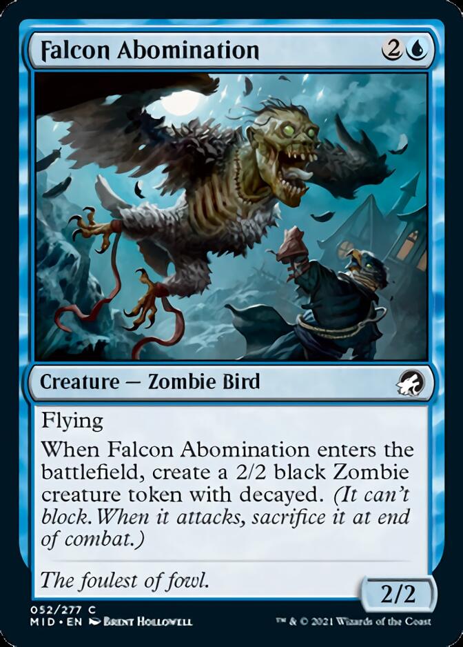 Falcon Abomination [Innistrad: Midnight Hunt] | Exor Games New Glasgow