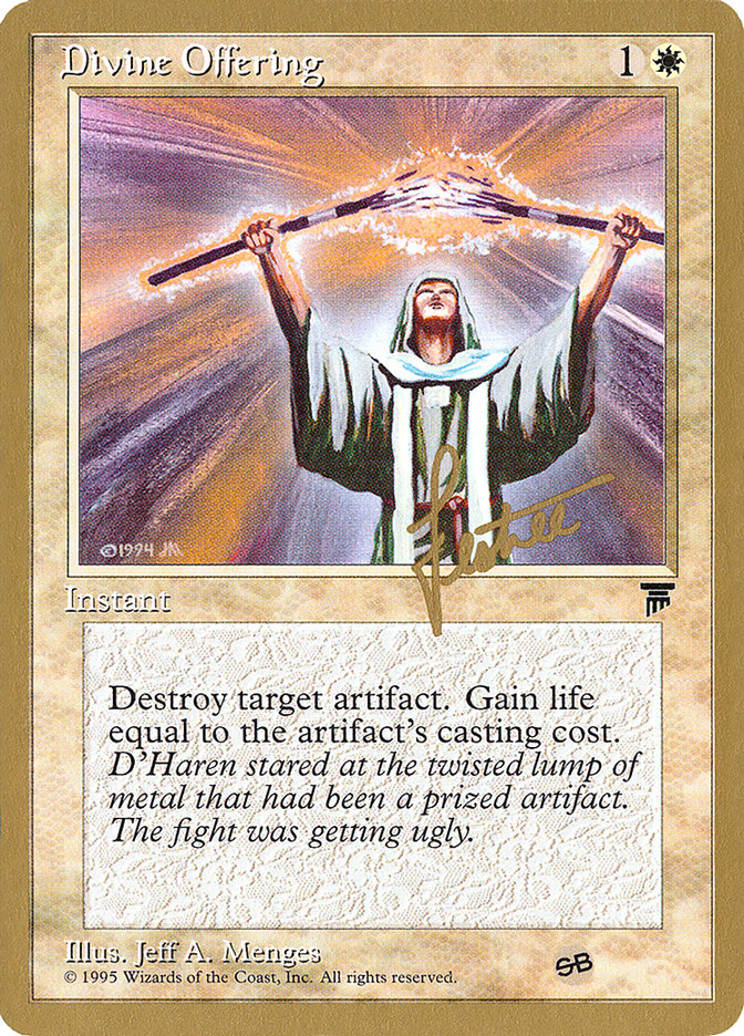 Divine Offering (Bertrand Lestree) (SB) [Pro Tour Collector Set] | Exor Games New Glasgow