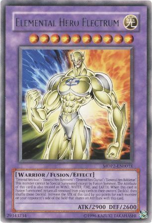 Elemental Hero Electrum (Redemption Replacement) [MDP2-EN001K] Rare | Exor Games New Glasgow