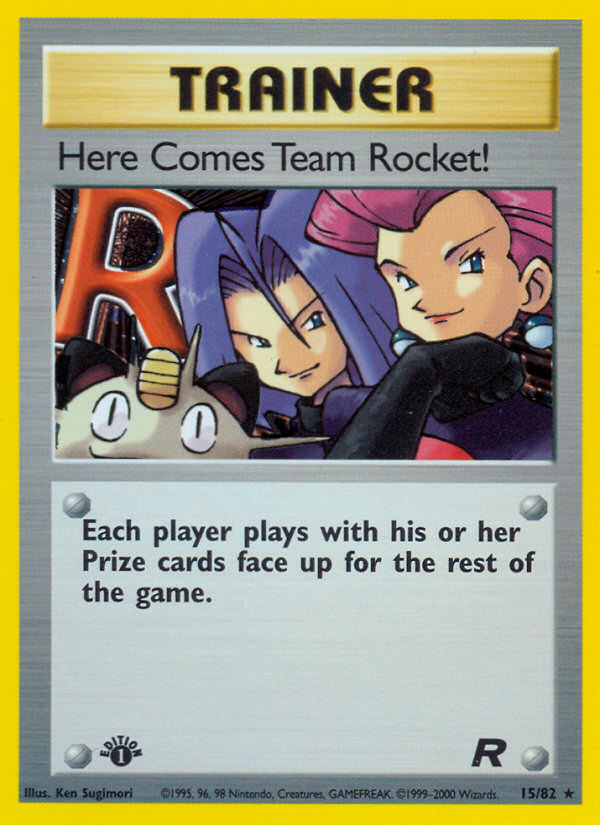 Here Comes Team Rocket! (15/82) [Team Rocket 1st Edition] | Exor Games New Glasgow