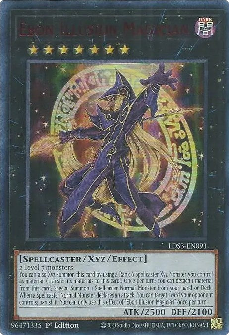 Ebon Illusion Magician (Red) [LDS3-EN091] Ultra Rare | Exor Games New Glasgow