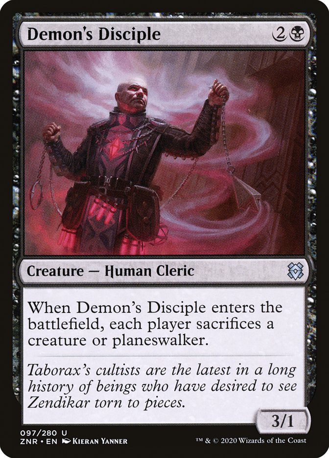 Demon's Disciple [Zendikar Rising] | Exor Games New Glasgow