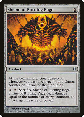 Shrine of Burning Rage [New Phyrexia] | Exor Games New Glasgow