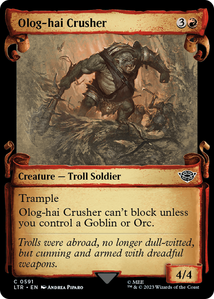 Olog-Hai Crusher [The Lord of the Rings: Tales of Middle-Earth Showcase Scrolls] | Exor Games New Glasgow
