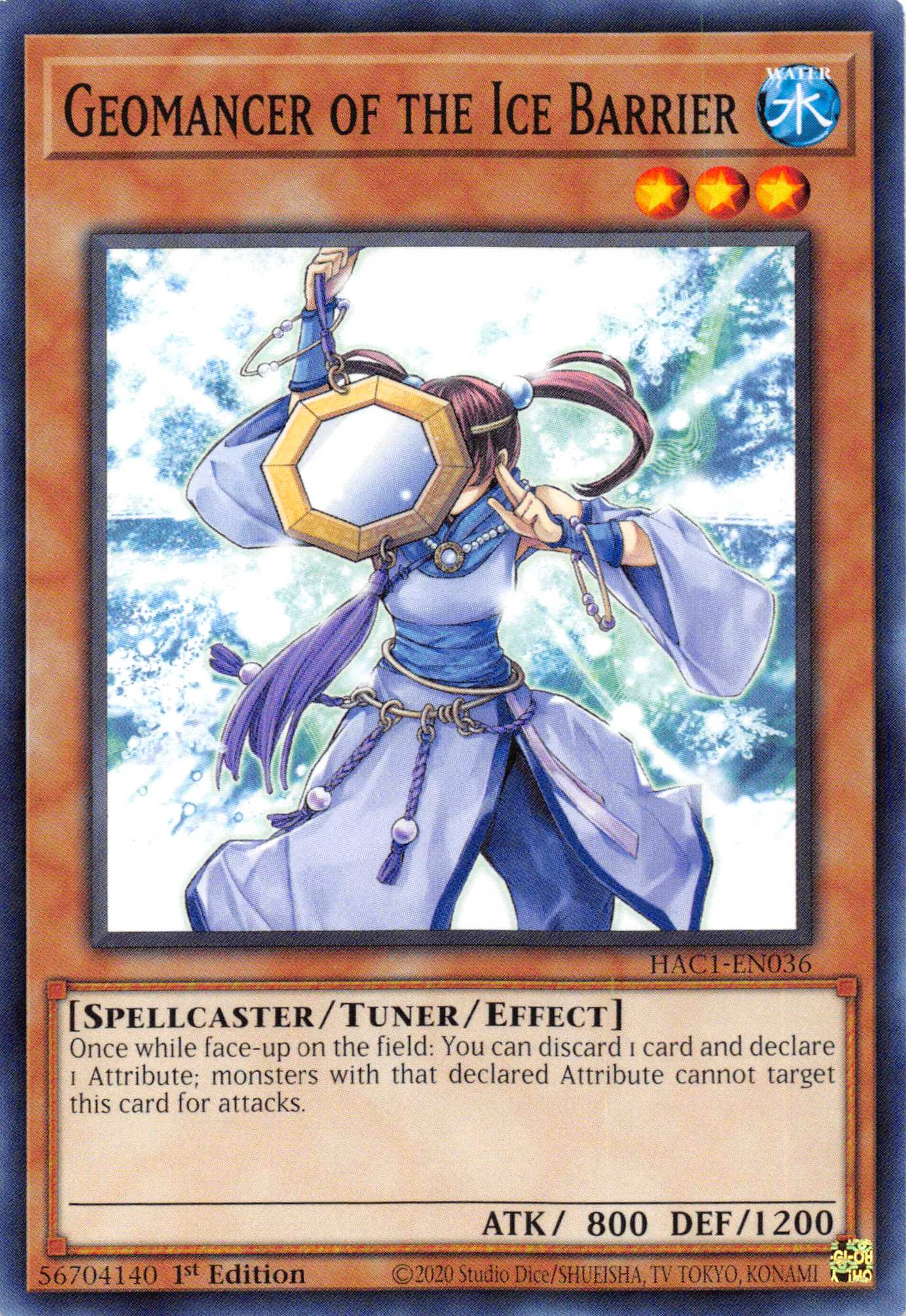 Geomancer of the Ice Barrier (Duel Terminal) [HAC1-EN036] Parallel Rare | Exor Games New Glasgow