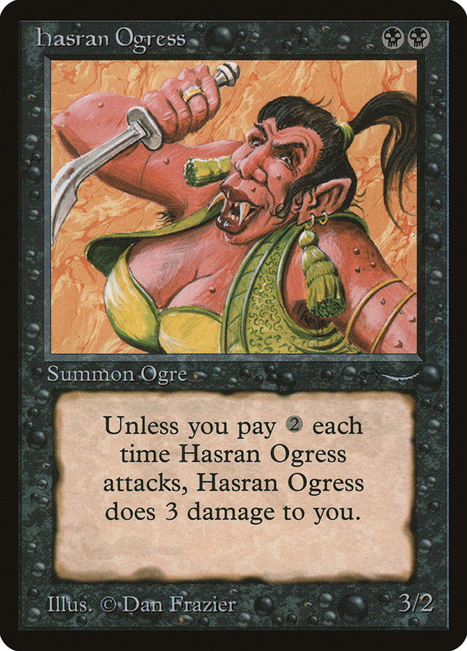 Hasran Ogress (Dark Mana Cost) [Arabian Nights] | Exor Games New Glasgow