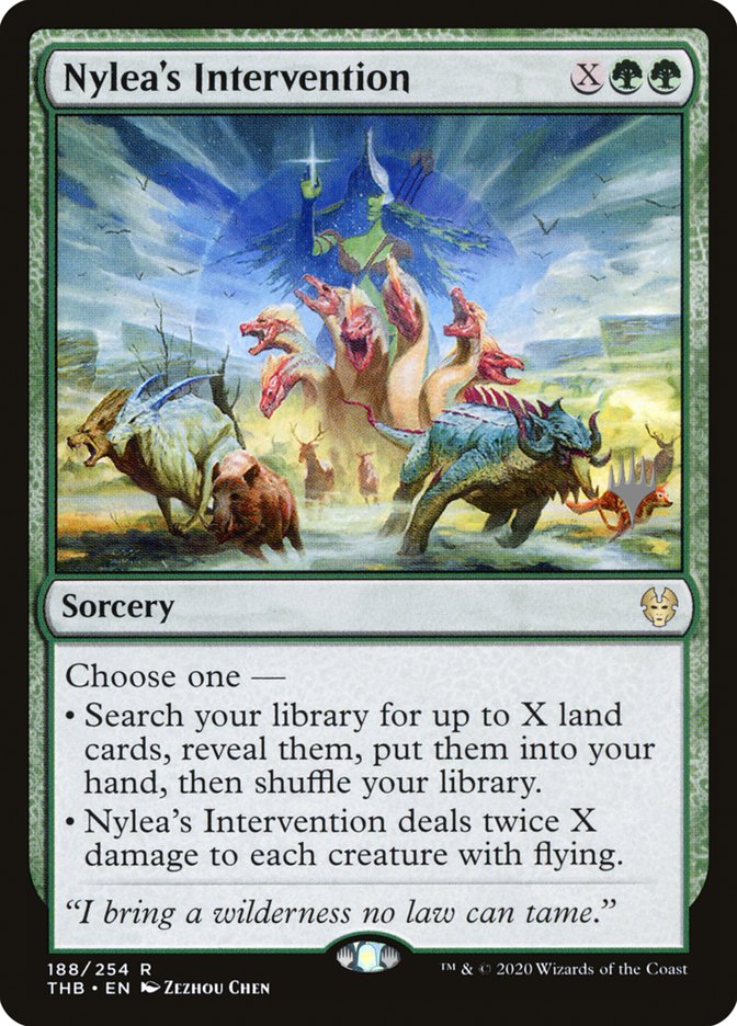 Nylea's Intervention (Promo Pack) [Theros Beyond Death Promos] | Exor Games New Glasgow