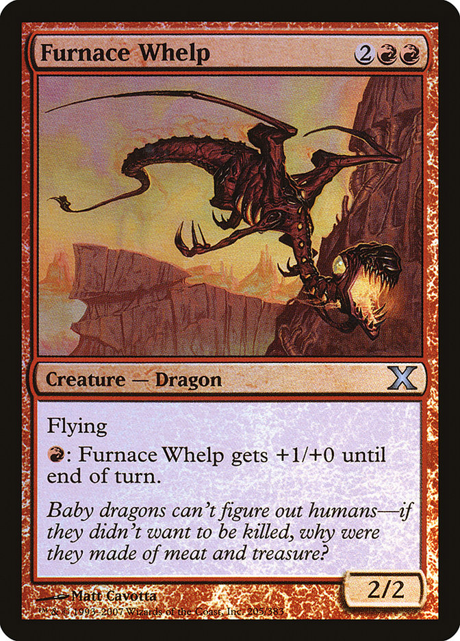 Furnace Whelp (Premium Foil) [Tenth Edition] | Exor Games New Glasgow