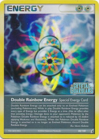 Double Rainbow Energy (88/100) (Stamped) [EX: Crystal Guardians] | Exor Games New Glasgow