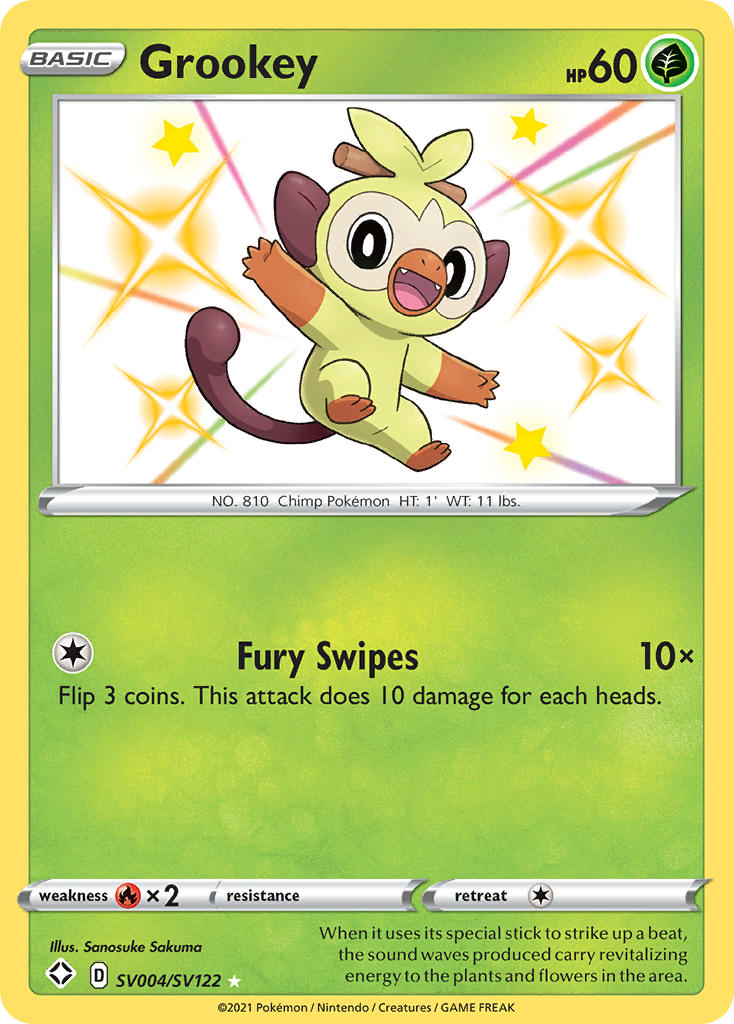 Grookey (SV004/SV122) [Sword & Shield: Shining Fates] | Exor Games New Glasgow