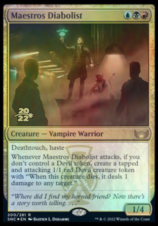 Maestros Diabolist [Streets of New Capenna Prerelease Promos] | Exor Games New Glasgow