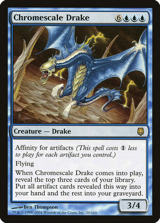 Chromescale Drake [Darksteel] | Exor Games New Glasgow