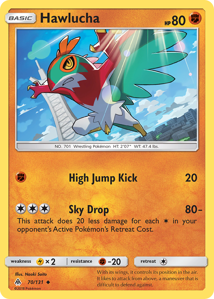 Hawlucha (70/131) [Sun & Moon: Forbidden Light] | Exor Games New Glasgow