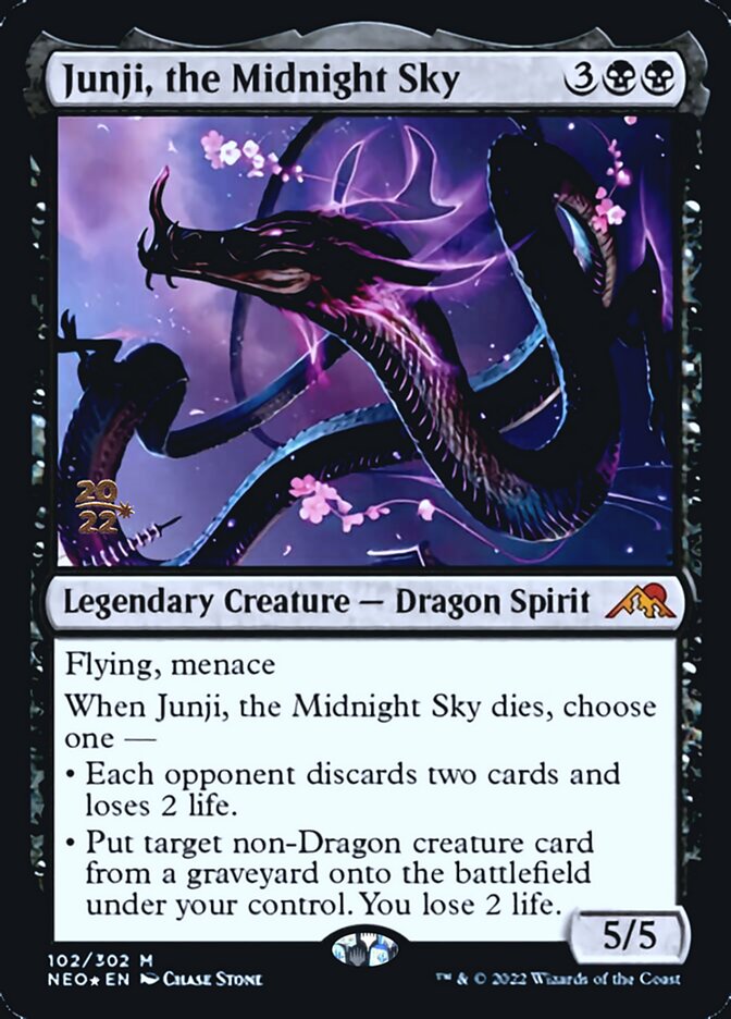 Junji, the Midnight Sky [Kamigawa: Neon Dynasty Prerelease Promos] | Exor Games New Glasgow