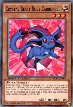 Crystal Beast Ruby Carbuncle [SGX1-ENF04] Common | Exor Games New Glasgow