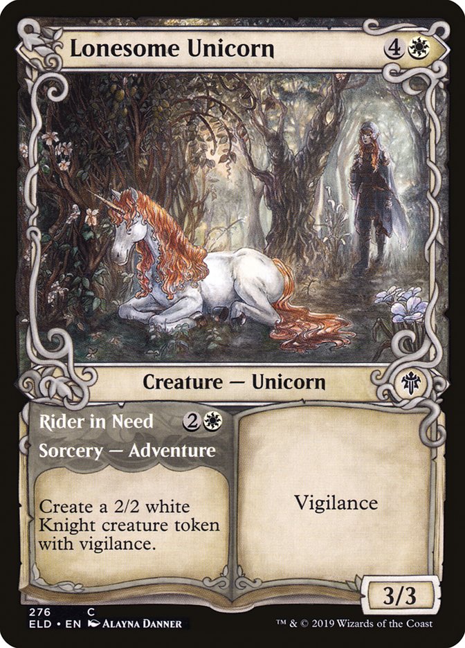 Lonesome Unicorn // Rider in Need (Showcase) [Throne of Eldraine] | Exor Games New Glasgow