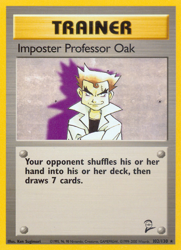 Imposter Professor Oak (102/130) [Base Set 2] | Exor Games New Glasgow