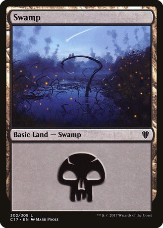 Swamp (302) [Commander 2017] | Exor Games New Glasgow