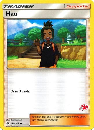 Hau (120/149) (Charizard Stamp #57) [Battle Academy 2020] | Exor Games New Glasgow