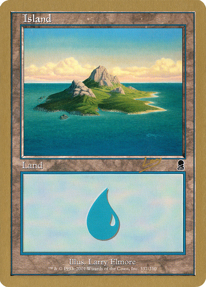 Island (rl337) (Raphael Levy) [World Championship Decks 2002] | Exor Games New Glasgow