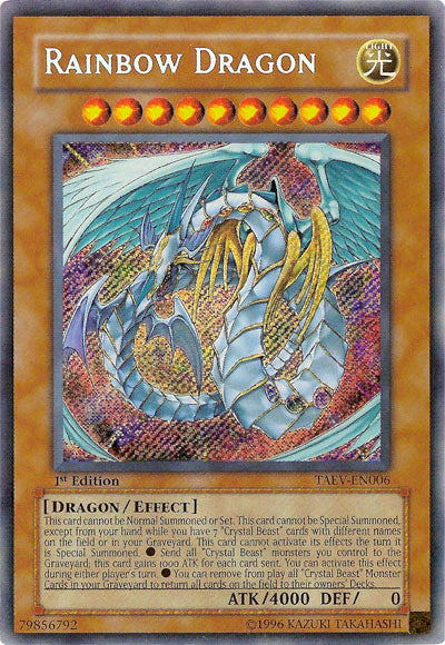 Rainbow Dragon [TAEV-EN006] Secret Rare | Exor Games New Glasgow