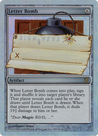 Letter Bomb (Alternate Foil) [Unhinged] | Exor Games New Glasgow