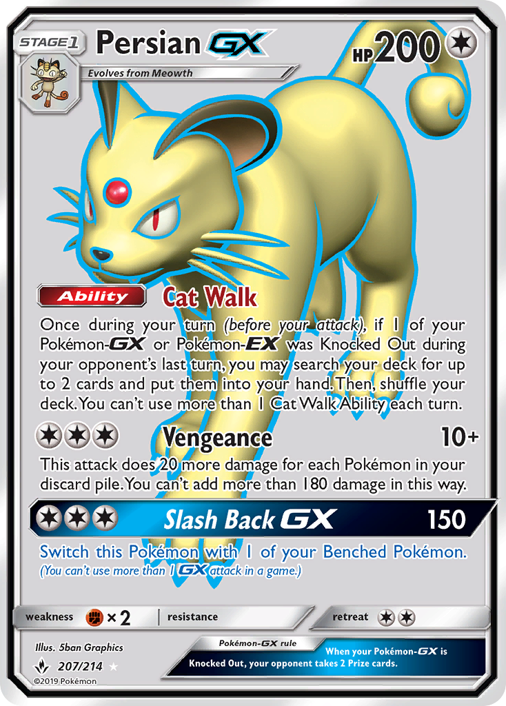 Persian GX (207/214) [Sun & Moon: Unbroken Bonds] | Exor Games New Glasgow