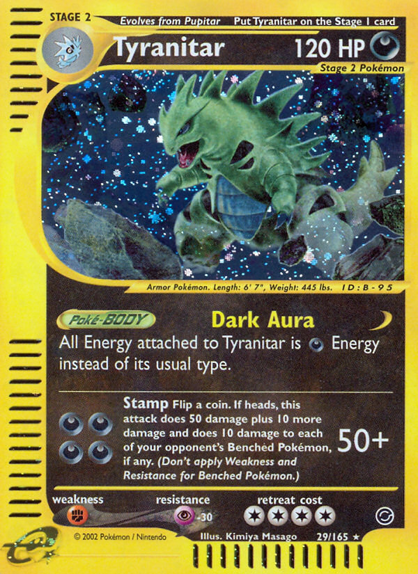 Tyranitar (29/165) [Expedition: Base Set] | Exor Games New Glasgow