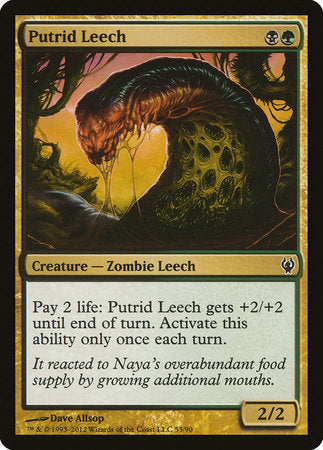 Putrid Leech [Duel Decks: Izzet vs. Golgari] | Exor Games New Glasgow