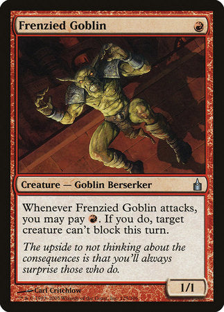 Frenzied Goblin [Ravnica: City of Guilds] | Exor Games New Glasgow