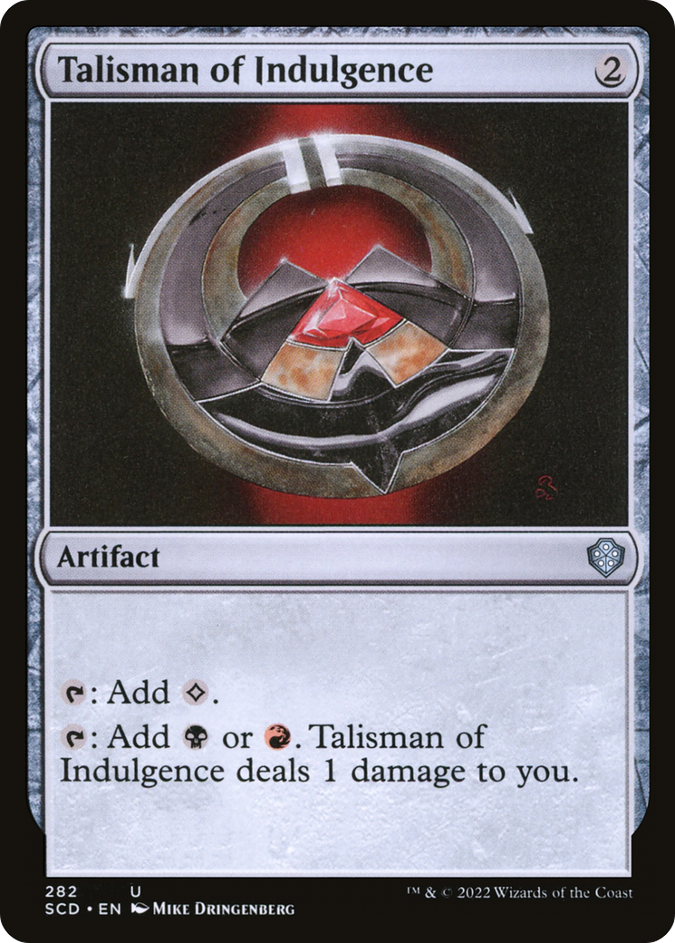 Talisman of Indulgence [Starter Commander Decks] | Exor Games New Glasgow