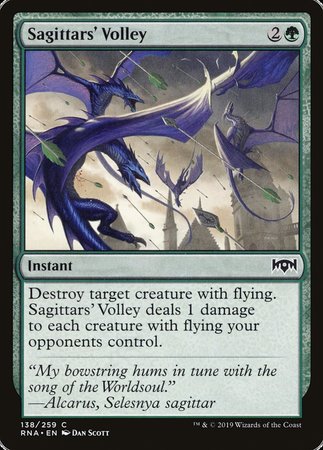 Sagittars' Volley [Ravnica Allegiance] | Exor Games New Glasgow