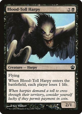 Blood-Toll Harpy [Theros] | Exor Games New Glasgow