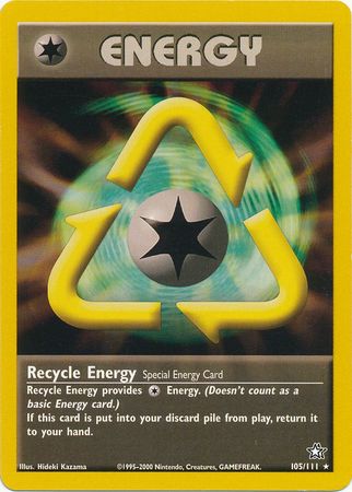 Recycle Energy (105/111) [Neo Genesis Unlimited] | Exor Games New Glasgow