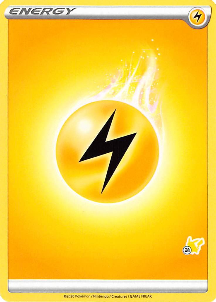 Lightning Energy (Pikachu Stamp #31) [Battle Academy 2022] | Exor Games New Glasgow