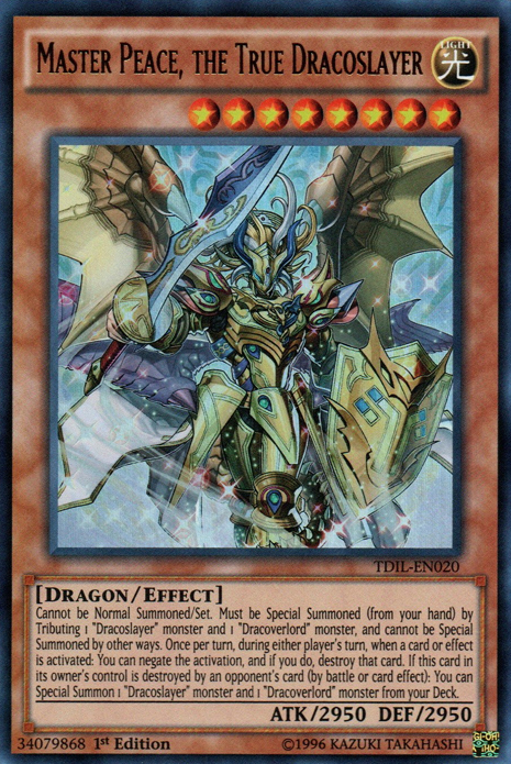 Master Peace, the True Dracoslayer [TDIL-EN020] Ultra Rare | Exor Games New Glasgow