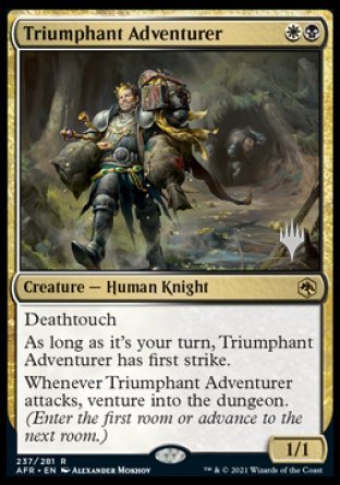 Triumphant Adventurer (Promo Pack) [Dungeons & Dragons: Adventures in the Forgotten Realms Promos] | Exor Games New Glasgow