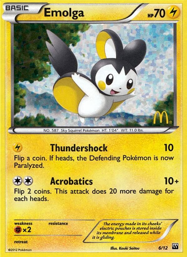 Emolga (6/12) [McDonald's Promos: 2012 Collection] | Exor Games New Glasgow