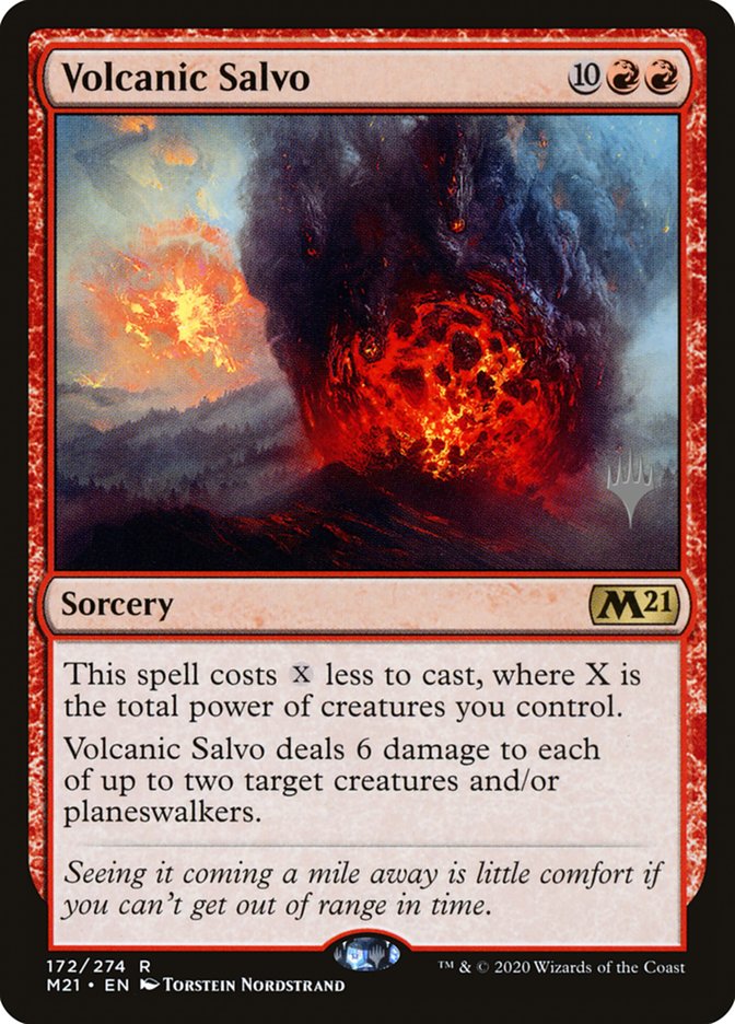 Volcanic Salvo (Promo Pack) [Core Set 2021 Promos] | Exor Games New Glasgow