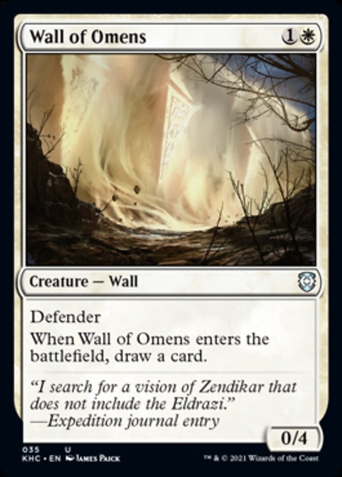 Wall of Omens [Kaldheim Commander] | Exor Games New Glasgow