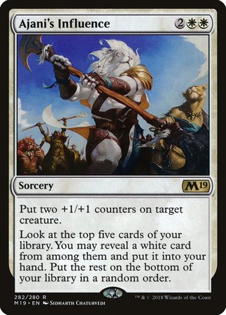 Ajani's Influence [Core Set 2019] | Exor Games New Glasgow