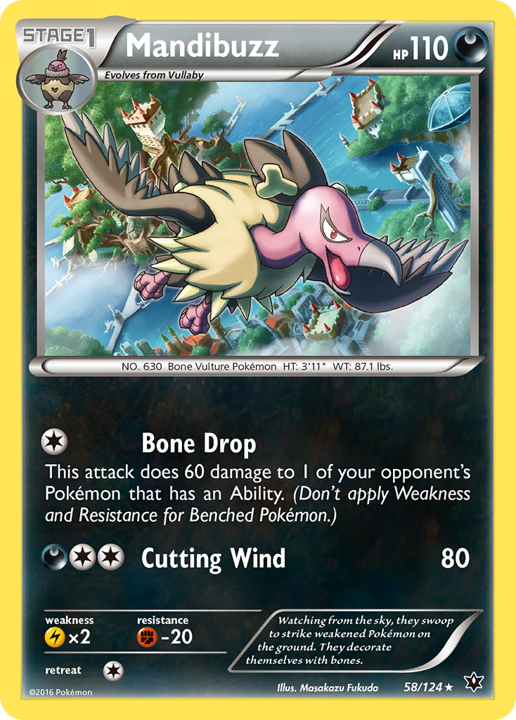 Mandibuzz (58/124) [XY: Fates Collide] | Exor Games New Glasgow