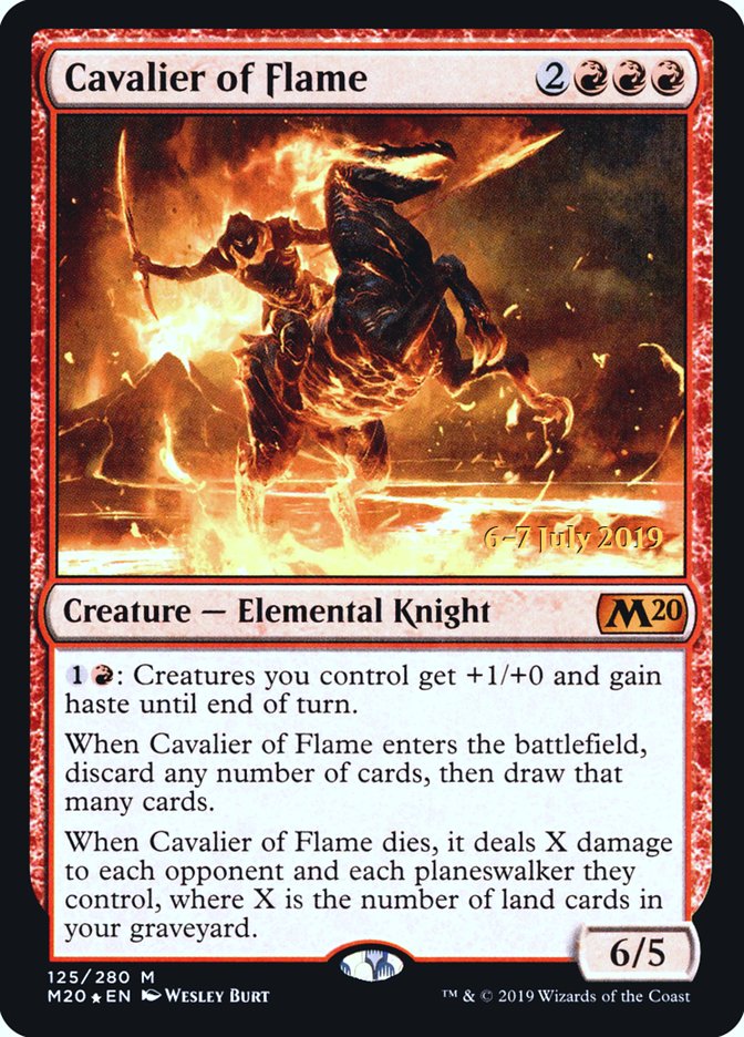 Cavalier of Flame  [Core Set 2020 Prerelease Promos] | Exor Games New Glasgow